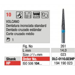 Fresa in Carburo di Tungsteno VOLCANO Dentatura Incrociata L14.0mm HP 023 (1)