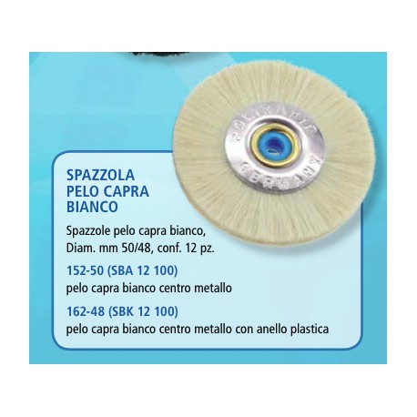 SBK 12 100 152P-50 PELO CAPRA BIANCO C.PLAST.